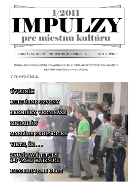 PDF - Regionálne kultúrne centrum v Prievidzi
