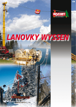 LANOVKY WYSSEN - Wyssen Seilbahnen AG