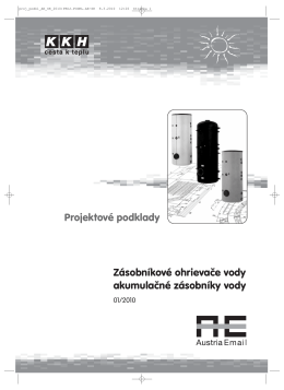 Projektové podklady Zásobníkové ohrievače vody