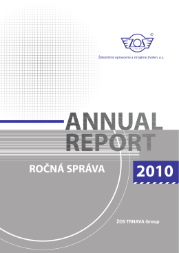 Ročná správa za rok 2010