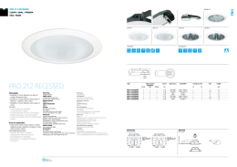 Pro 212 rEcESSED - OMS Product Database