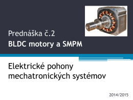 PR2 BLDC motory a SMPM