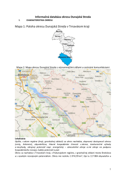 Informačná databáza okresu Dunajská Streda