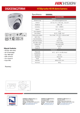 DS2CE56C2TIRM H720p turbo HD IR dome kamera