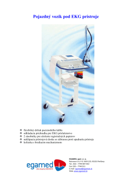 Pojazdný vozík pod EKG prístroje
