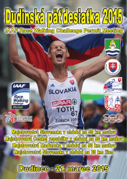 IAAF Race Walking Challenge Permit Meeting