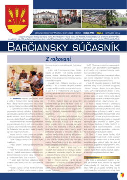 barčiansky súčasník - september 2014