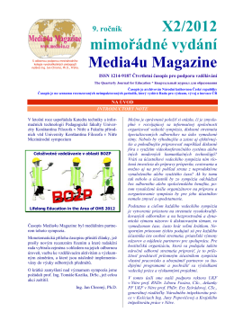 9. ročník X2/2012 mimořádné vydání Media4u Magazine