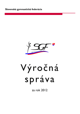 za rok 2012 - Slovenská gymnastická federácia