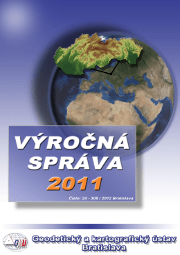 výročná správa 2011 - Geodetický a kartografický ústav Bratislava