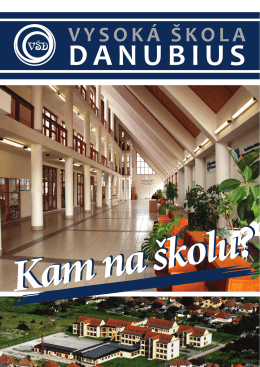 Kam na školu - Vysoká škola Danubius