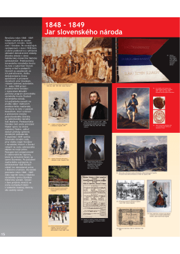 1848 - 1849 Jar slovenského národa