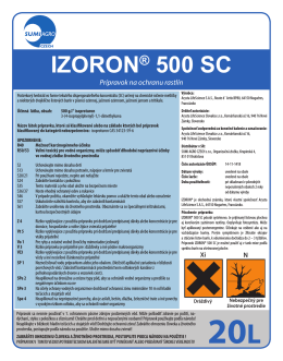 Etiketa IZORON 500 SC