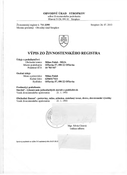 Milan Pašeň - Centrálny register dokumentov verejného obstarávania