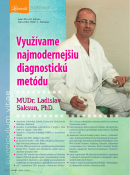 Lekarnik 06_2014_01.indd - Nemocnica Košice