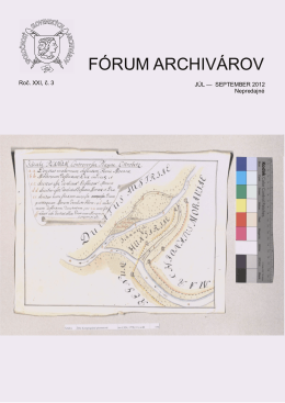 FÓRUM ARCHIVÁROV - Spoločnosť slovenských archivárov