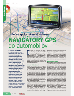 NAVIGÁTORY GPS do automobilov