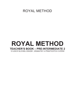 royal method teacher`s book – pre-intermediate 2
