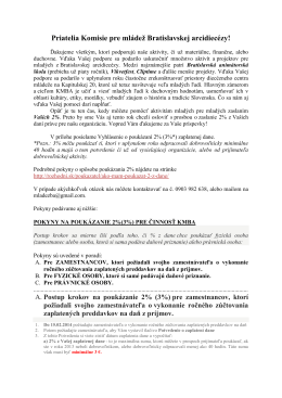 Komisia pre mládež Bratislavskej arcidiecézy [pdf]