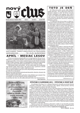 Obecné noviny č.3 - 2012