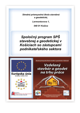 Spoločný program SPŠ stavebnej a geodetickej v Košiciach so