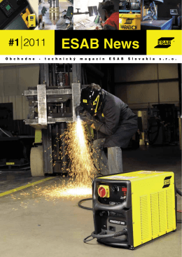 ESAB News 1 2011