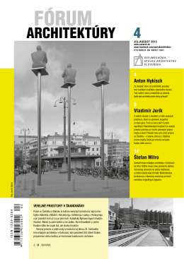 Fórum architektúry 4-2013.pdf - Spolok architektov Slovenska