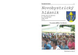 Novobystrický hlásnik 07 (júl/august)