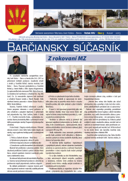 barčiansky súčasník - august 2013