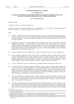 NARIADENIE KOMISIE (EÚ) č. 1300/ 2014
