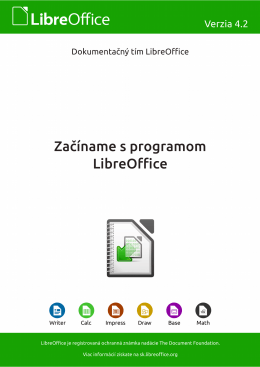 Začíname s programom LibreOffice 4.2