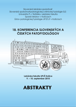 18. konferencia slovenských a českých patofyziológov