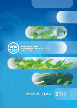 Výročná správa - Stredoslovenská vodárenská spoločnosť