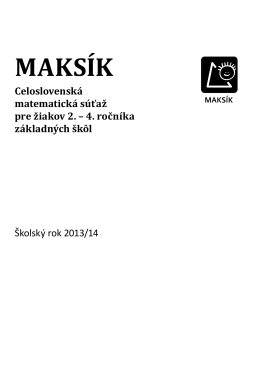 MAKSÍK - úvodná brožúra 13