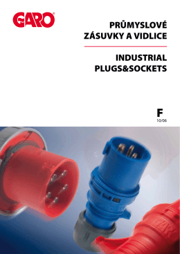 průmyslové zásuvky a vidlice industrial plugs&sockets