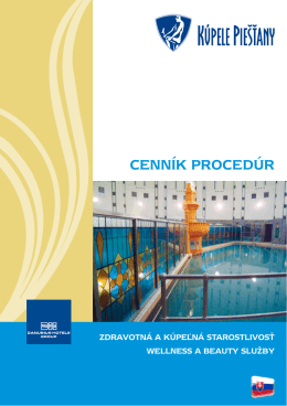 Cenník proCedúr - Danubius Hotels Group