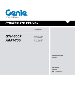 Údržba - Genie Industries