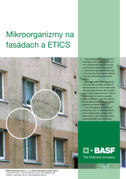 Mikroorganizmy na fasádach a ETICS