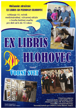 Vyhlásenie súťaže EX LIBRIS HLOHOVEC 2014