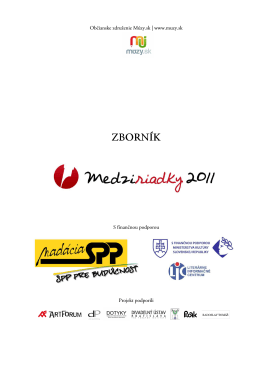 Zborník 2011 (PDF)