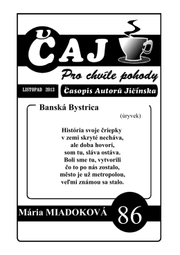 Mária MIADOKOVÁ Banská Bystrica