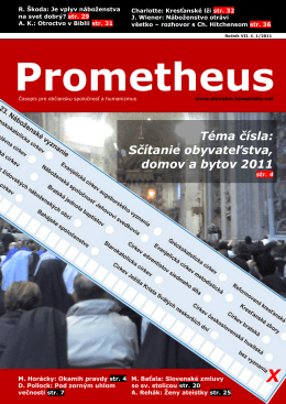Téma čísla - Spoločnosť Prometheus