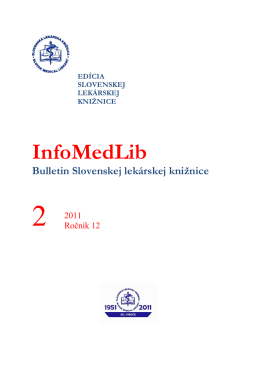 číslo 2/2011 - Slovenská Lekárska Knižnica