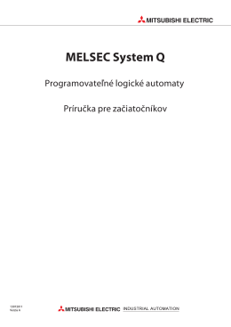 MELSEC System Q Príručka pre začiatočníkov