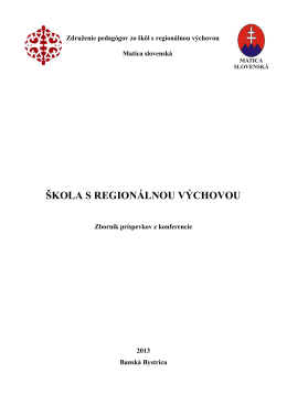 Zbornik 2013 - regioskola.sk