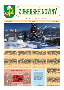 Zuberské noviny 4/2013 Formát PDF