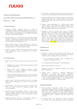 Všeobecné obchodné podmienky RUUKKI (pdf, 139KB)