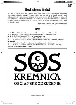 Kremnický letopis 1-2/2009