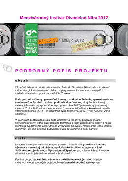 Projekt Divadelná Nitra 2012