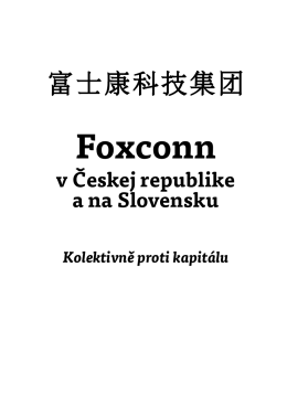 Foxconn v Českej republike a na Slovensku